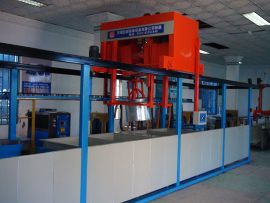 Linea di rivestimento automatico del barile alimentazione precisa Controllo PLC sospeso veloce e conveniente OEM