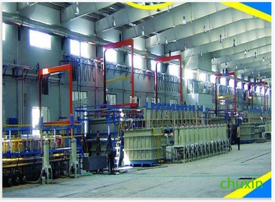 Linea di produzione di elettroplatazione ad alta efficienza con consumo controllato dal PLC