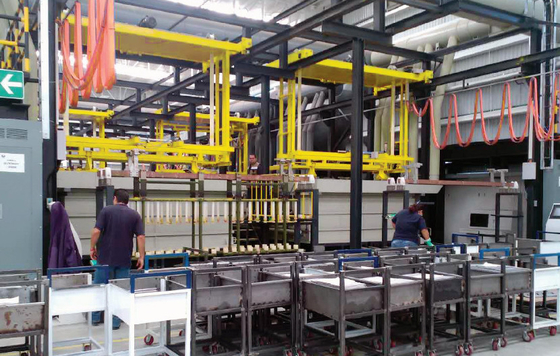 Linea di placcatura automatizzata accessori del cromo del nichel OEM