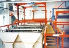 Linea di produzione di marinatura e di fosfatizzazione automatica per la bicicletta