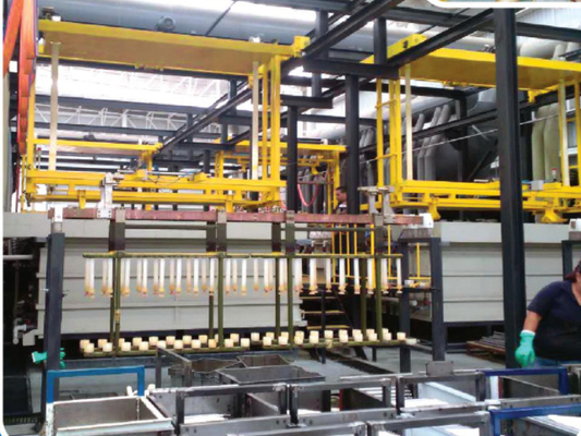 Ammortizzatore Rod Chrome Plating Line, OEM che placca la linea di produzione