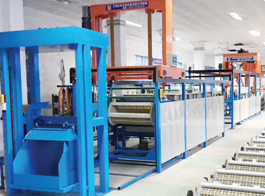 Linea di rivestimento automatico del barile alimentazione precisa Controllo PLC sospeso veloce e conveniente OEM
