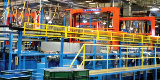 Ferro di alluminio della società di Wuxi Trelleborg che fosfatizza la linea di produzione automatica