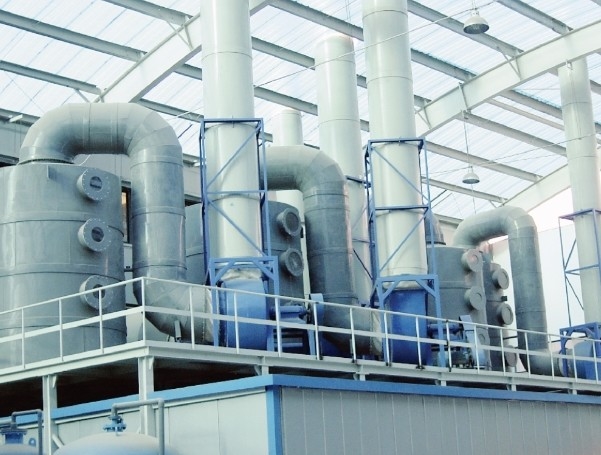 Sistema di trattamento dei gas di scarico per rivestimento con cromo, gas di scarico per rivestimento con zinco Acido e gas di scarico alcalini